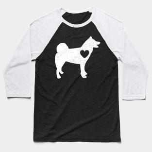Akitas Love Heart Gift For Akitas Dog Lovers Baseball T-Shirt